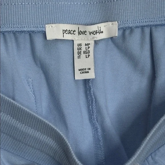 Peace Love World Love 2 Love Light Regular Crop Pant - Blue - Picture 11 of 12